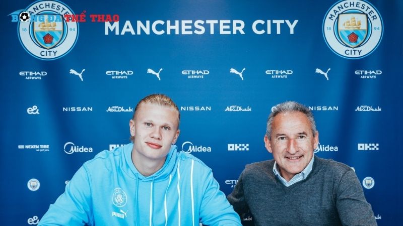 Haaland ký hợp đồng với Manchester City