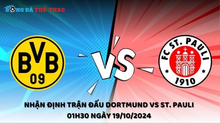 Nhận định Dortmund vs St. Pauli 19/10/2024