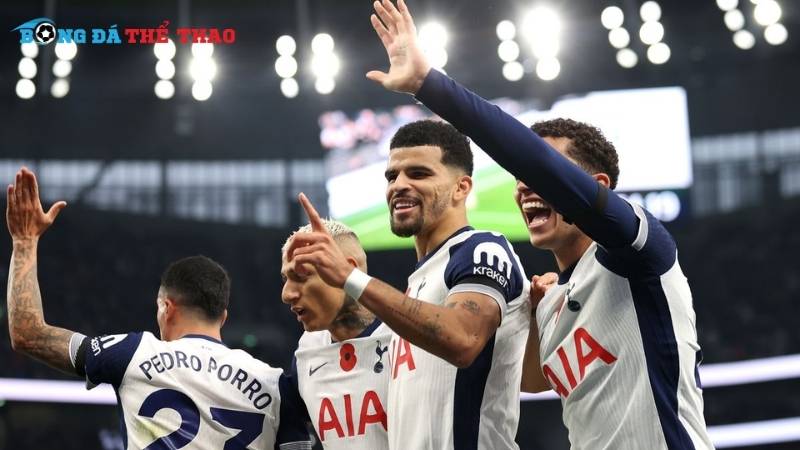 Phong độ thi đấu gần đây từ Tottenham