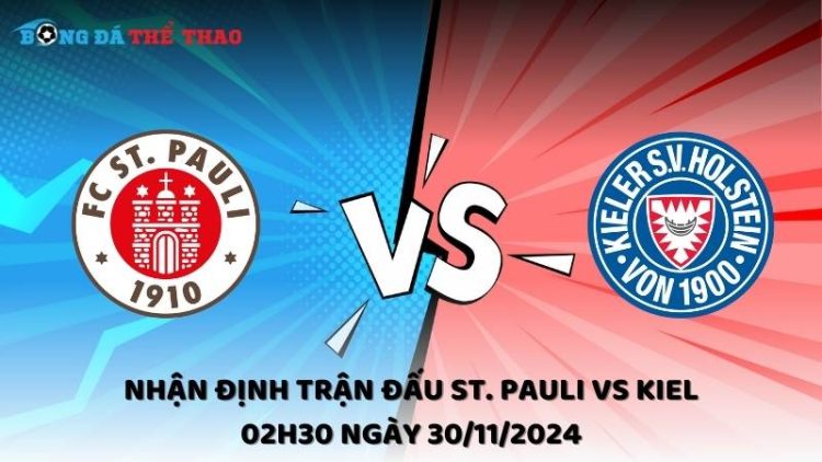 Nhận định St. Pauli vs Kiel ngày 30/11/2024